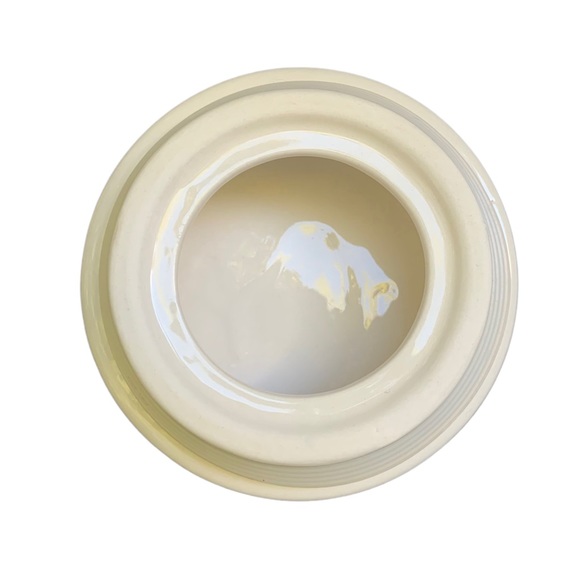 Rae Dunn BONE APPETIT Dog Treat Canister White Black Letters Dimples NWT 2017 OG - Picture 9 of 13